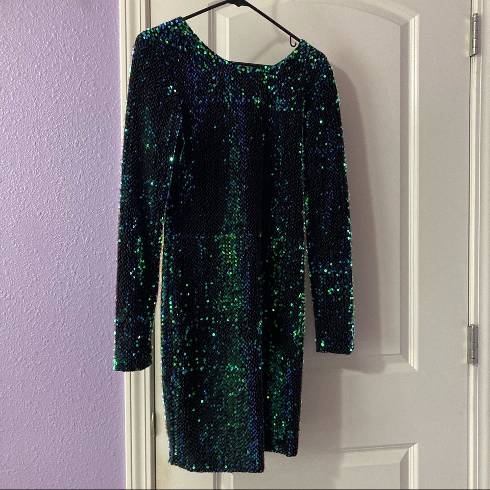 Sequined sexy vintage cocktail dress size large
